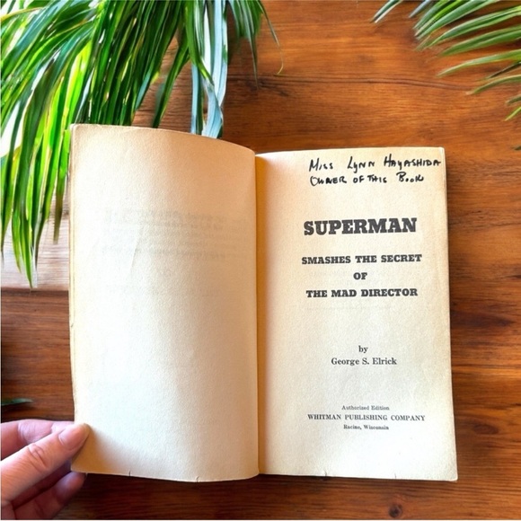 VINTAGE 1966 DC Superman Smashes the Secret of the Mad Director Paperback Retro - Picture 7 of 13